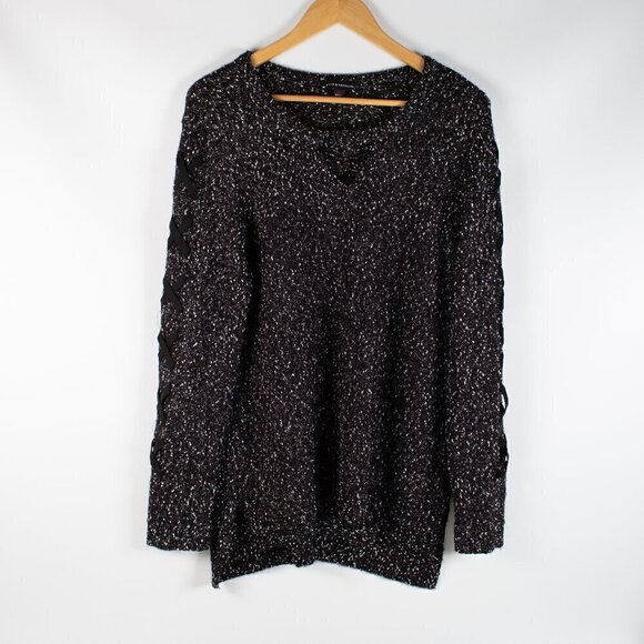 Rock & Republic Black Sweater Size XXL See Measurements - Picture 1 of 8